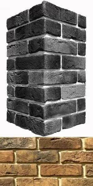 Искусственный камень 300-45 Лондон брик угол 9х22x6.5
