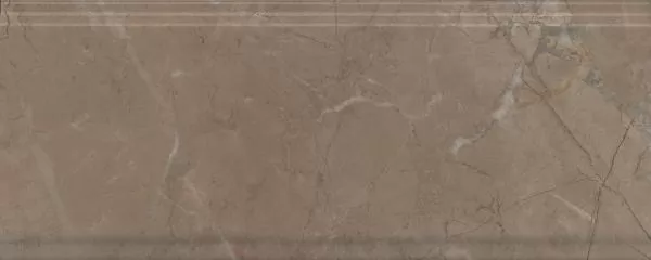 Плитка BDA027R Бордюр Серенада бежевый тёмный глянцевый обрезной 30x12