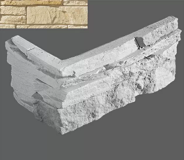 Искусственный камень Угловой элемент Луара 055/8,5x10x1,5