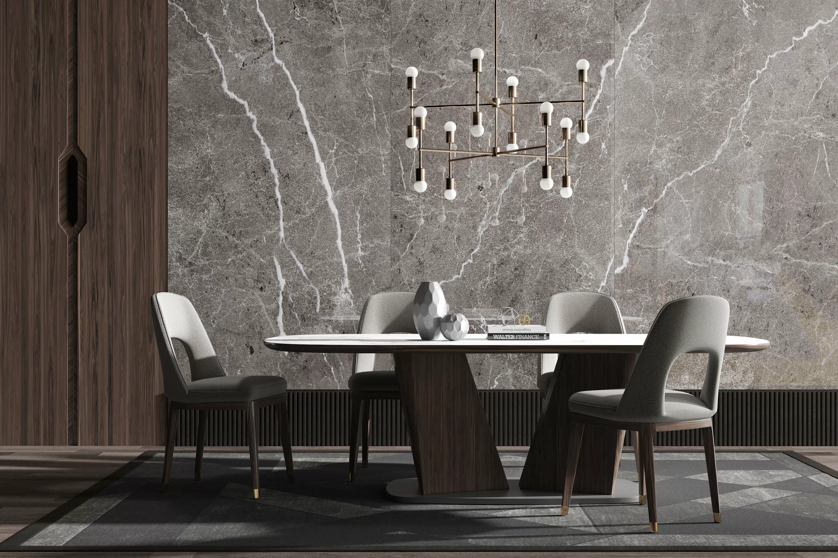 Керамогранит ArtSlab Marble Alps Statuario 120x240