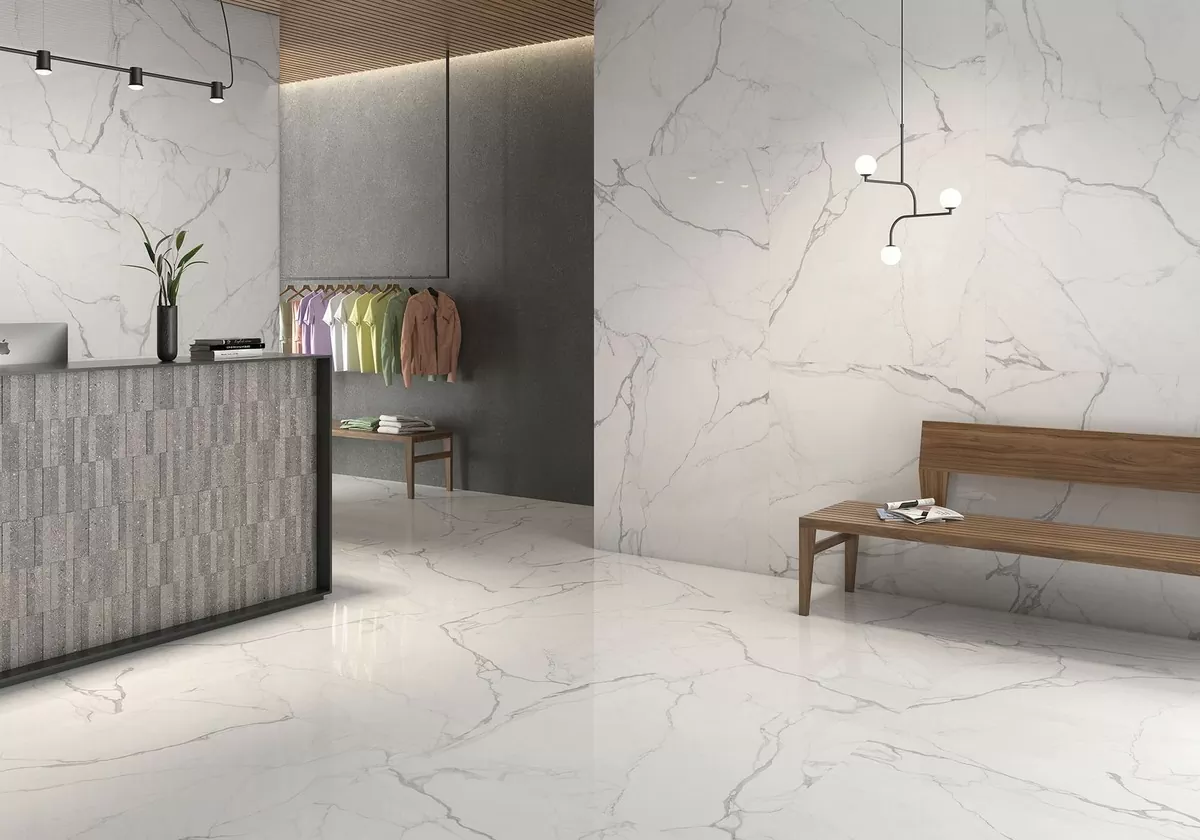 Керамогранит Artemisa Blanco Polished 90x90