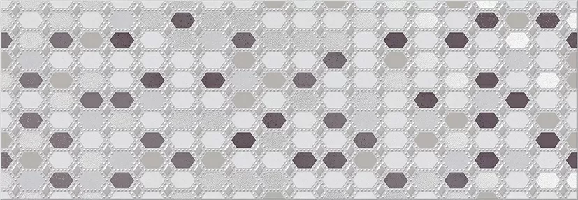 Плитка 586942001 Декор Malwiya Grey Geometria 24,2х70