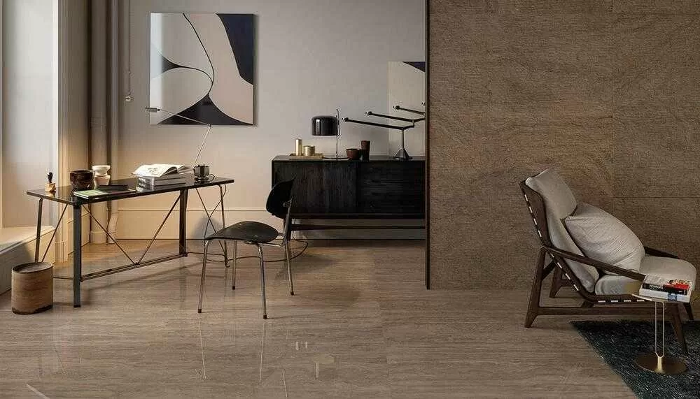 Керамогранит EJ7E Unique Travertine Vein Cut Cream Nat Rett 60x120