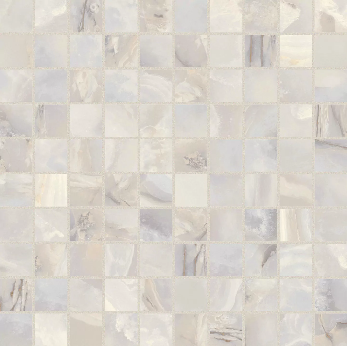 Мозаика 767662 Onyx&More White Onyx Satin Mosaico 3x3 30x30