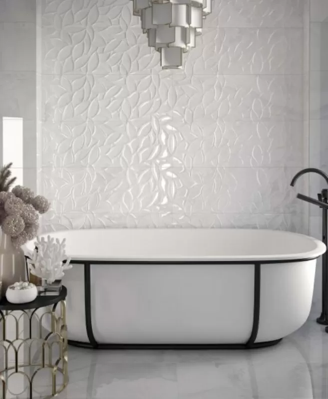 Плитка Rev. Essence-aga white rect. 32x90