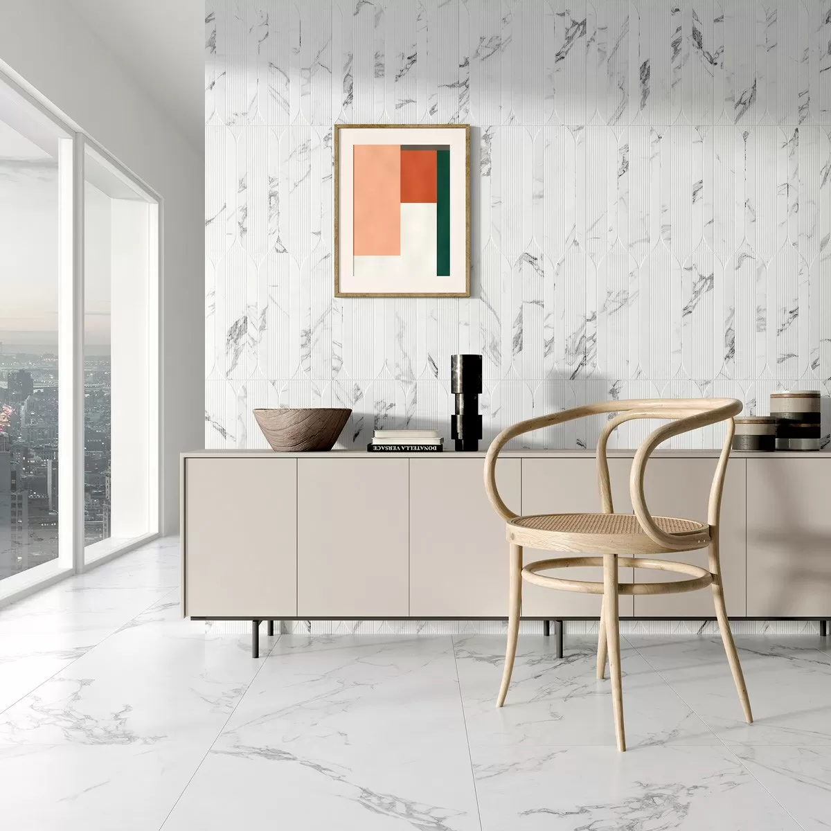 Керамогранит Mural Aura Crema 32x62.5