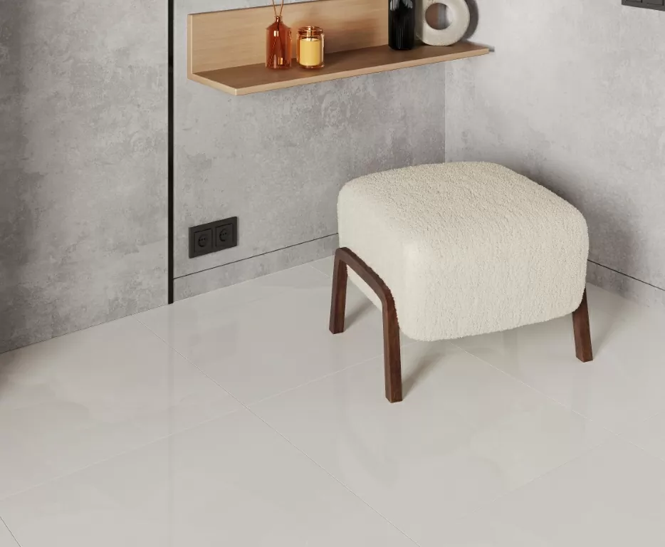 Керамогранит Onyx Royal Cloud Светло-серый Полированный 80х80