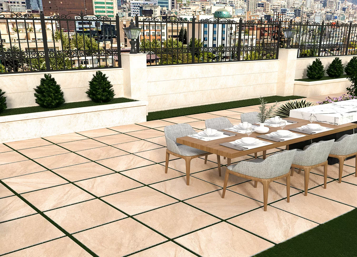 Керамогранит 6FML1861 Montreal Dark Beige Matt 20mm 60x60