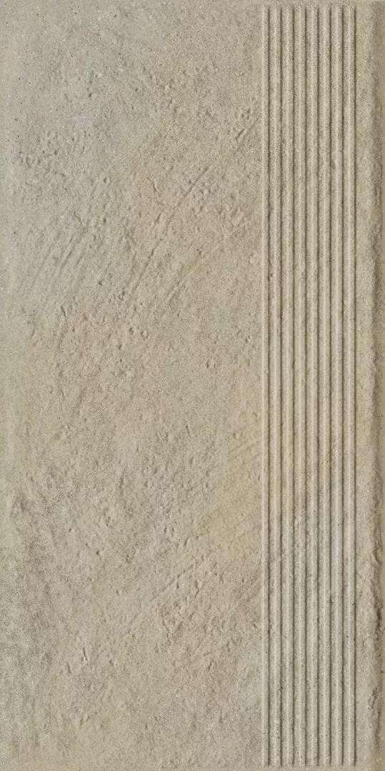Клинкерная плитка Eremite Crema Stopnica Prosta Struktura Mat 30x60
