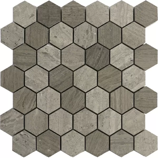 Мозаика M032-DH5 Grey Wooden 30.2x29.8