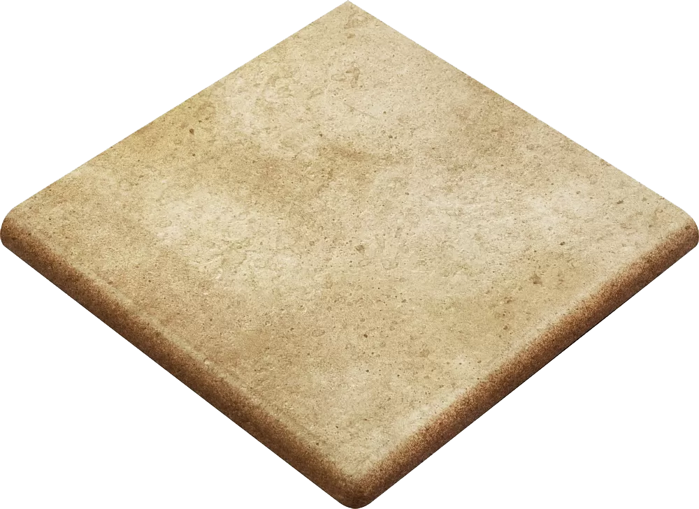 Клинкерная плитка Ступень угловая Rounded Stair-tread Corner Beige 33*33