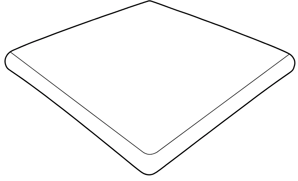 Клинкерная плитка 906166 Ступень угловая Petra Beige Round. Anti-Slip Beige 33x33