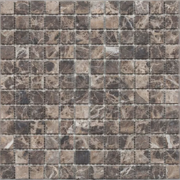 Мозаика DAO-502-23-4 Dark Emperador мрамор 2.3х2.3 30х30