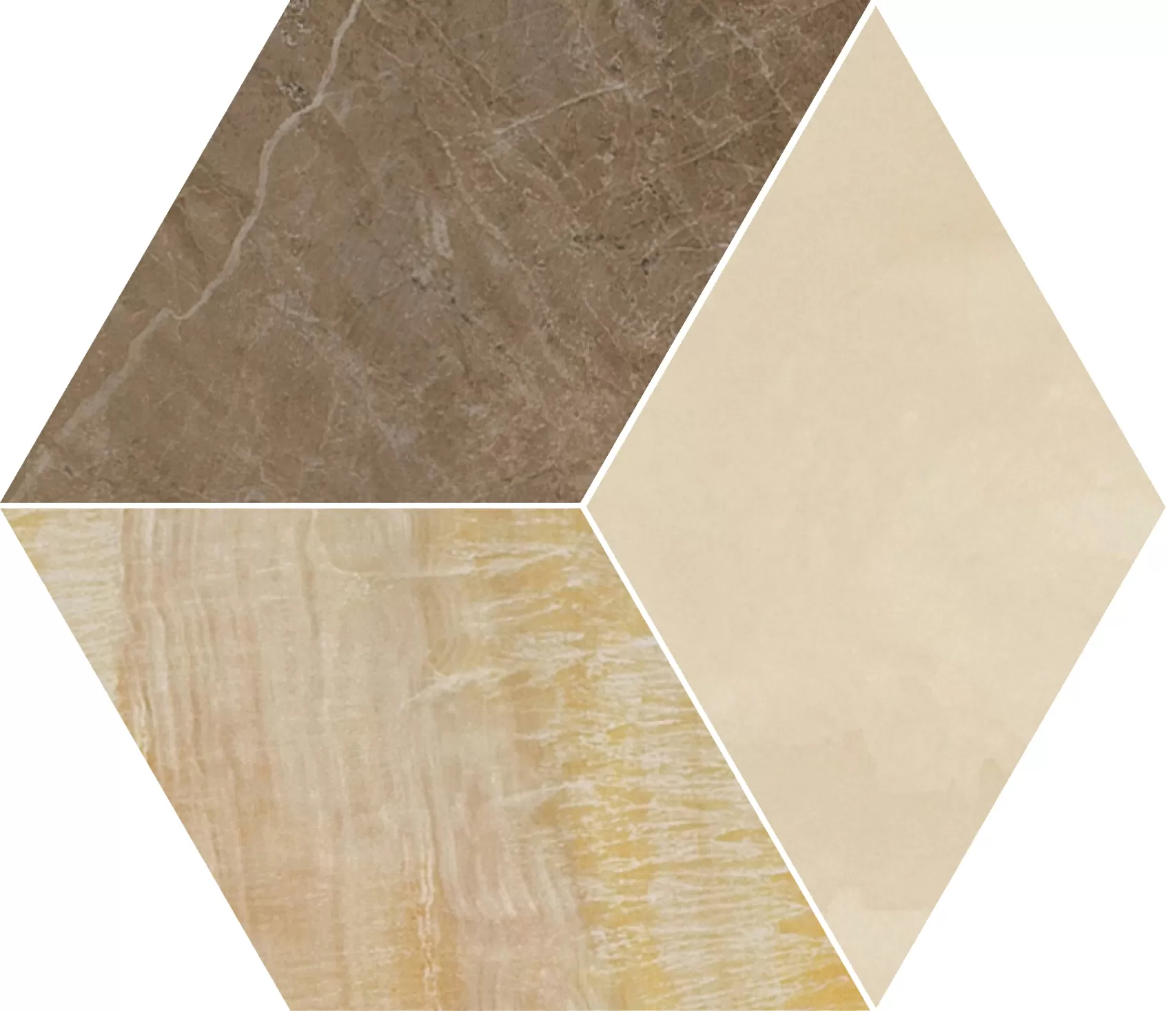 Керамогранит 240461 MARBLE MOSAICS T3 MARRONE/ORO/BEIGE 39x45