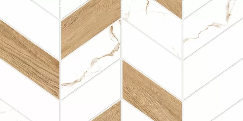 Плитка GT128VG Marmaris Белый геометрия 50x25