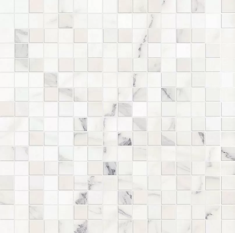 Мозаика M8H3 Allmarble Wall Statuario Mosaico Lux 40х40