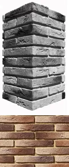 Искусственный камень 383-45 Остия брик угол 12x26.5x4.9
