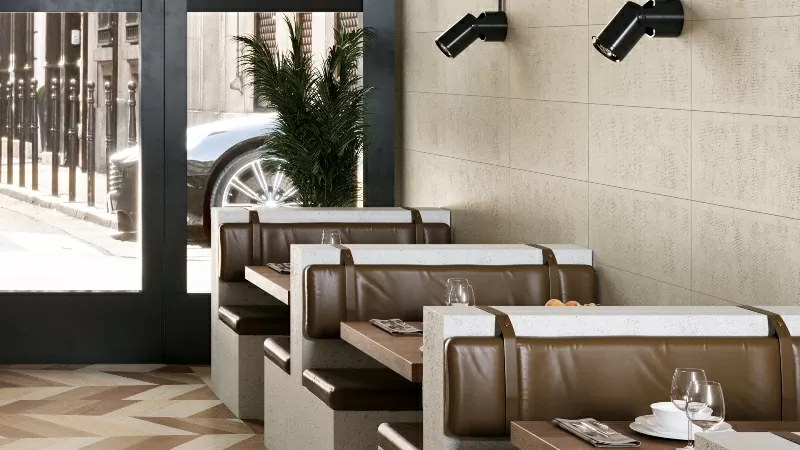 Плитка Cement white 30x90