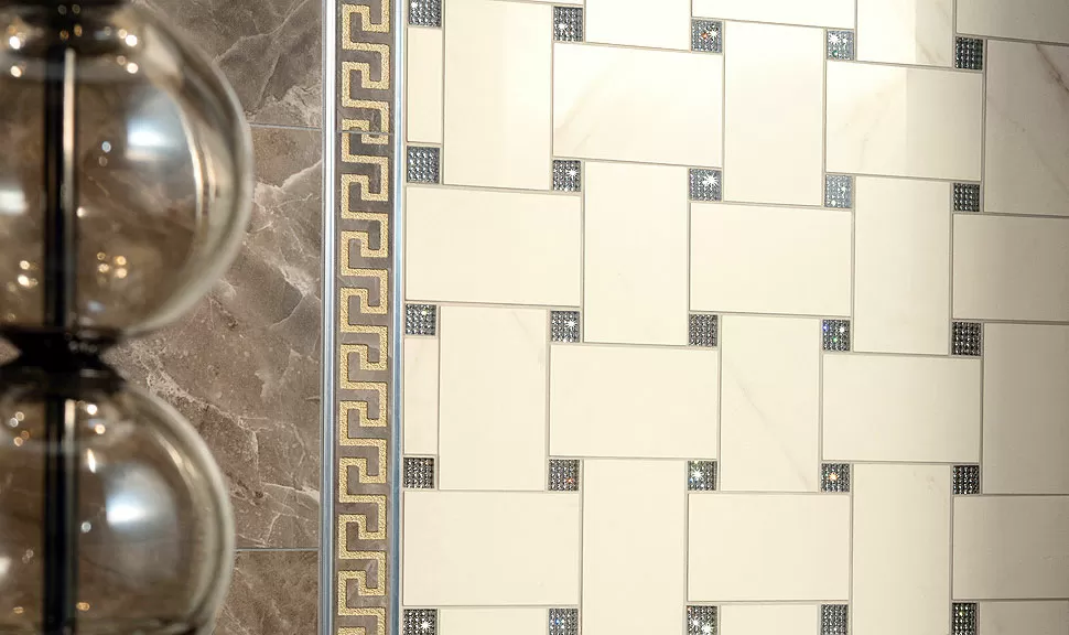 Керамогранит 240201 MARBLE FASCIA GRECA BIANCO SAB 11,5x58,5