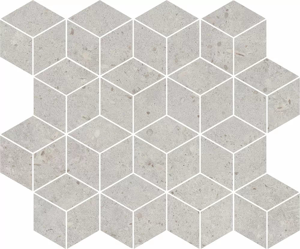 Мозаика T017/14053 Декор Риккарди мозаичный серый светлый матовый 45x37,5
