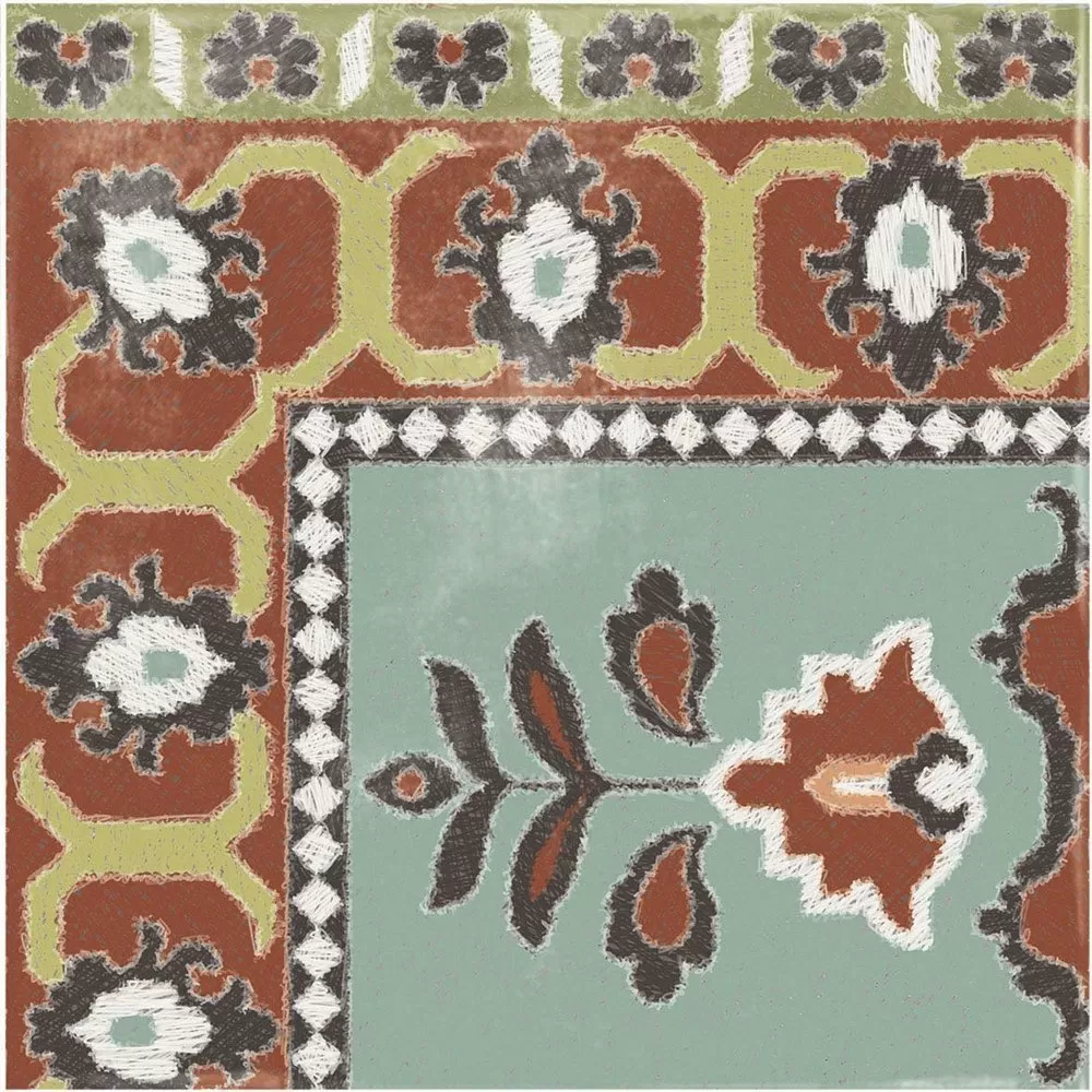 Керамогранит 0003351 PLAY CARPET MIX MULTICOLOR 20x20