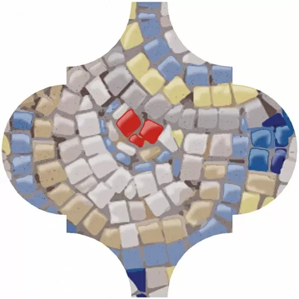 Плитка OP/A169/65000 Арабески Майолика Гауди 6.5x6.5