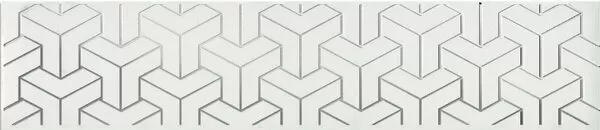 Плитка AD/A569/6397 Бордюр Ломбардиа белый 25*5.4