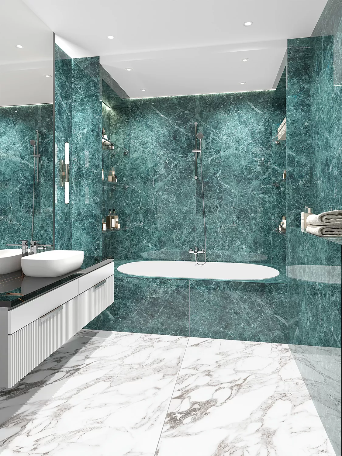 Керамогранит Beldia Bianco Elegance 2800х1200х6