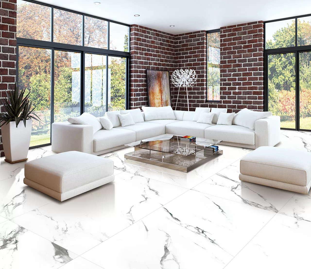 Керамогранит NTT9121P Calacatta Light Grey 60x120