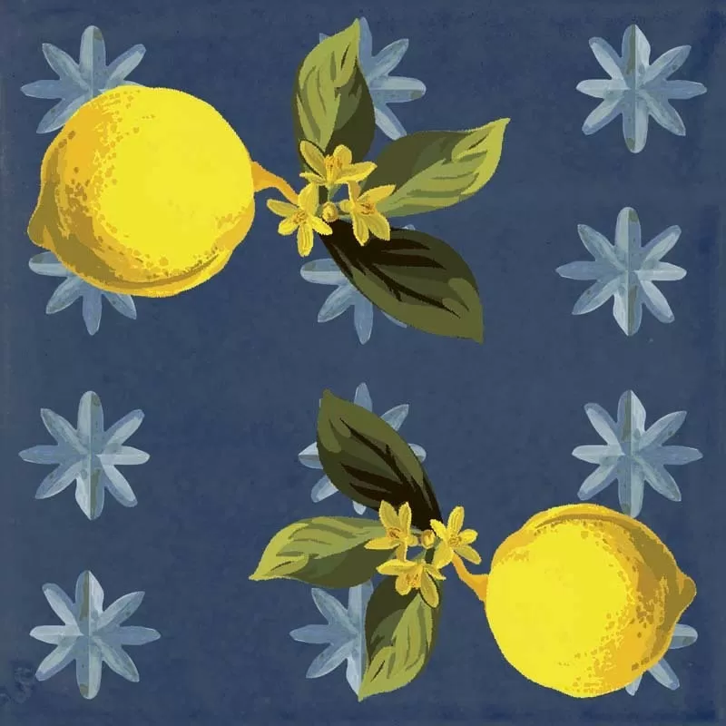 Керамогранит Giardino Blu Mix Luc 20x20