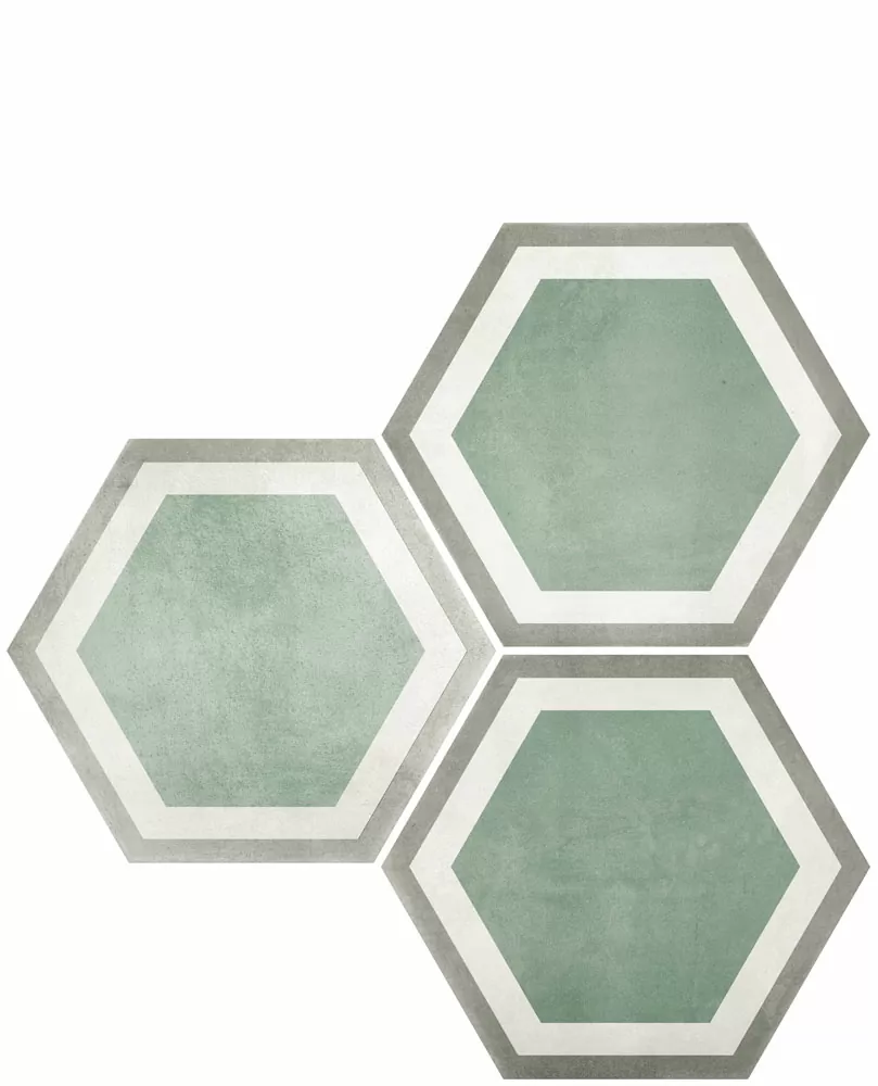 Керамогранит SIX Cementine Pisa Aqua 23x27