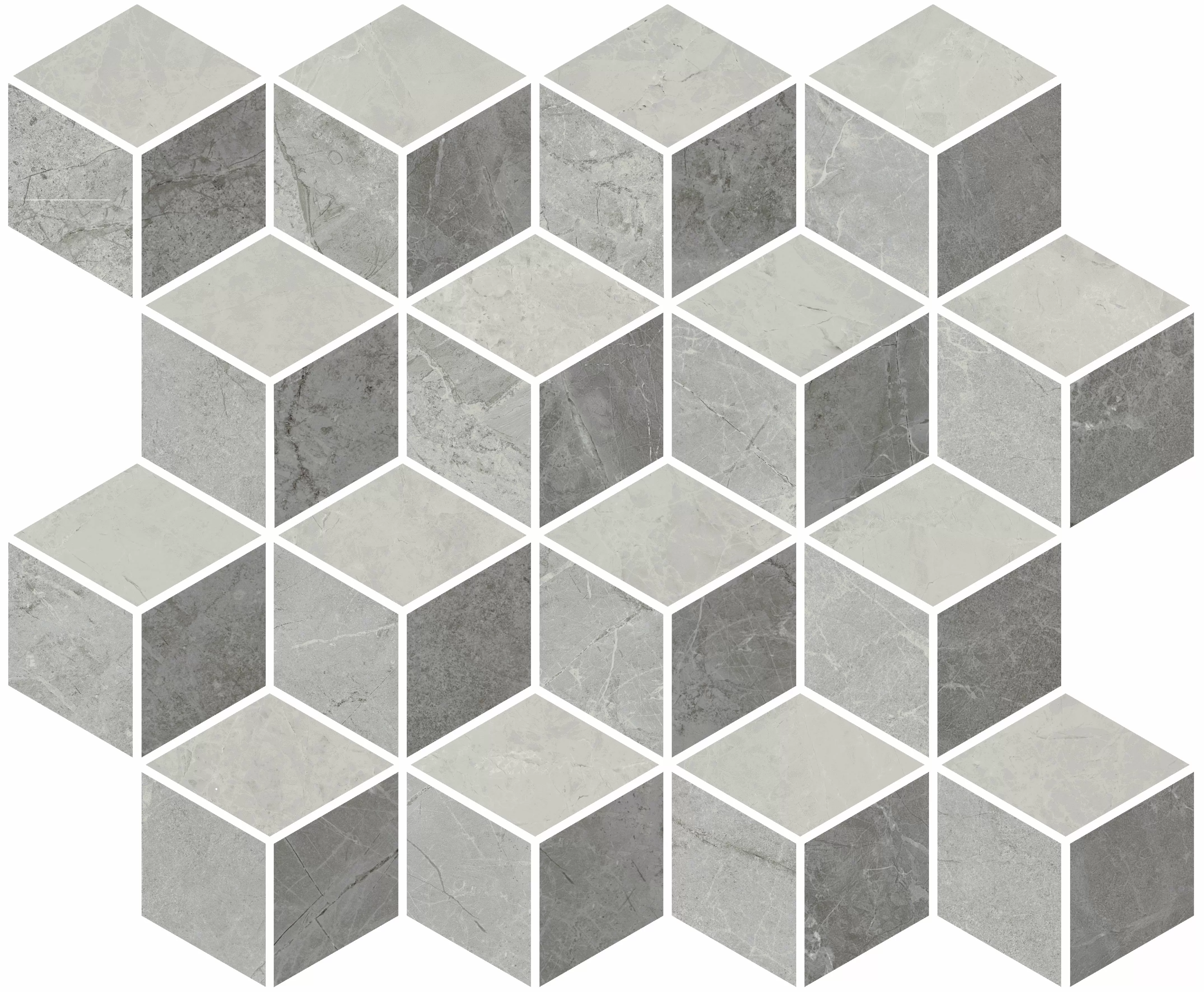Мозаика T017/48009 Декор Риальто 2 мозаичный глянцевый 45x37,5x1