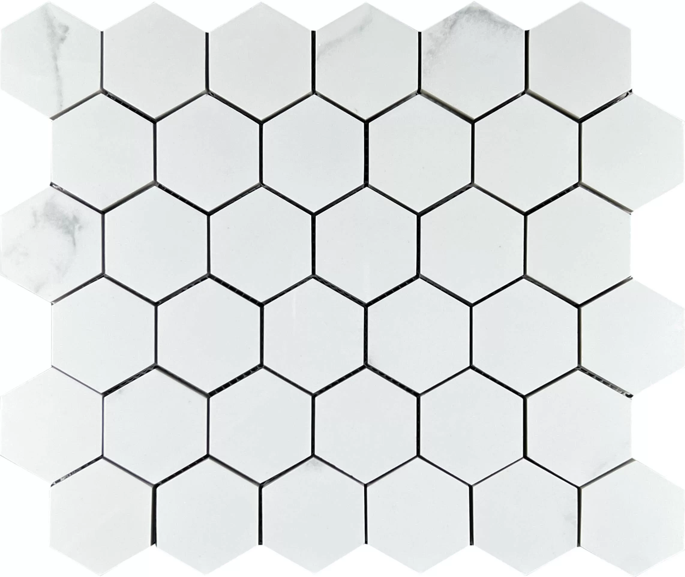 Мозаика Mosaic Calacata Lite 48 Hexagone 30.9x32.2