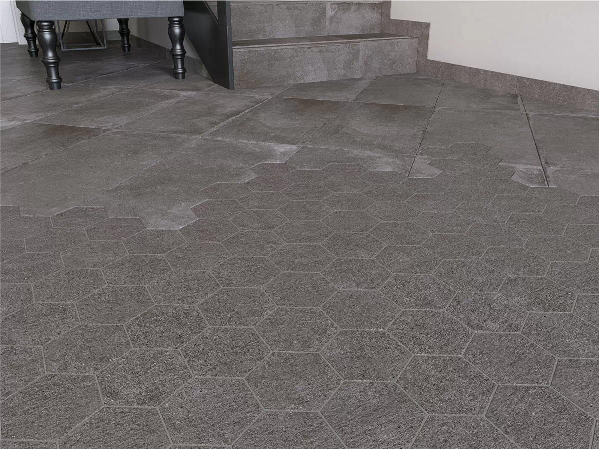 Керамогранит LS5A096 Плинтус Lofthouse серый 7x59,8