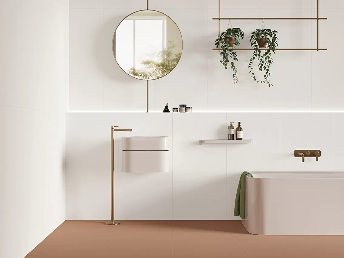 Керамогранит RPL147 Anni 70 Fondo Bianco Rett 60x120