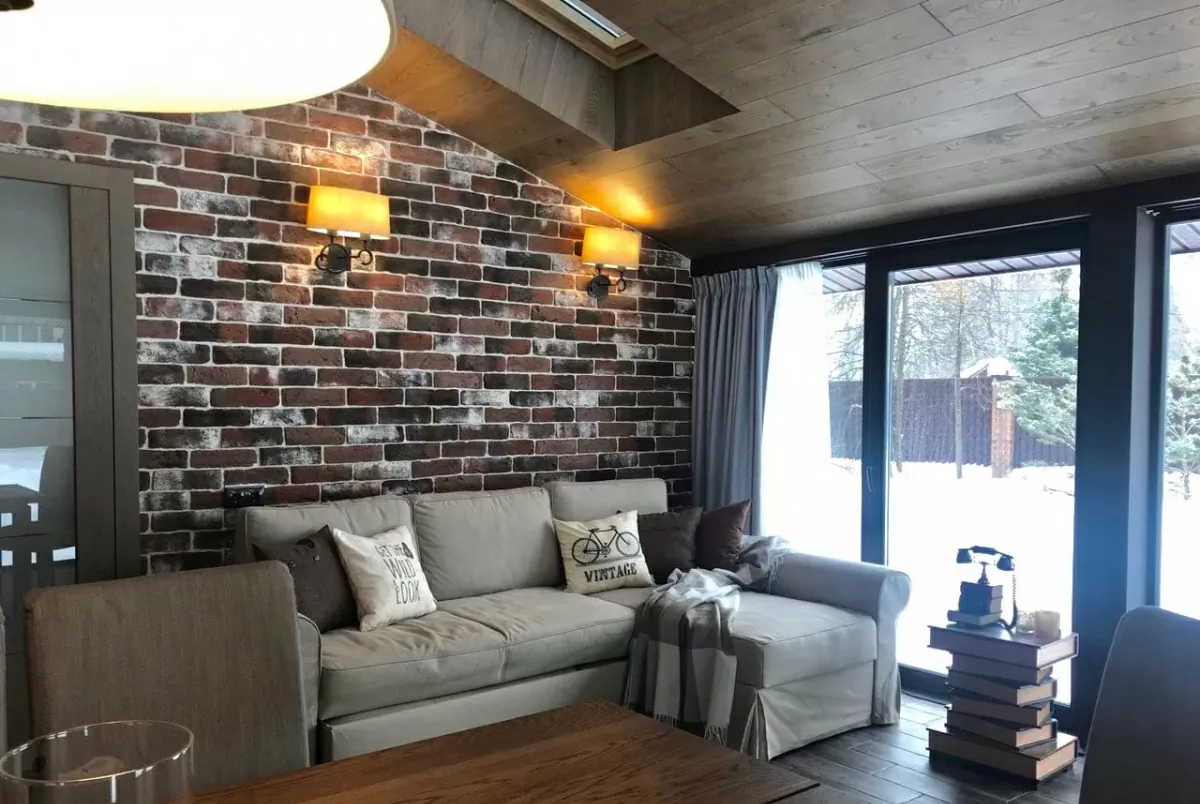 Искусственный камень Декоративный кирпич Плоскость Мадрид 465 25-28x7-8x1,7
