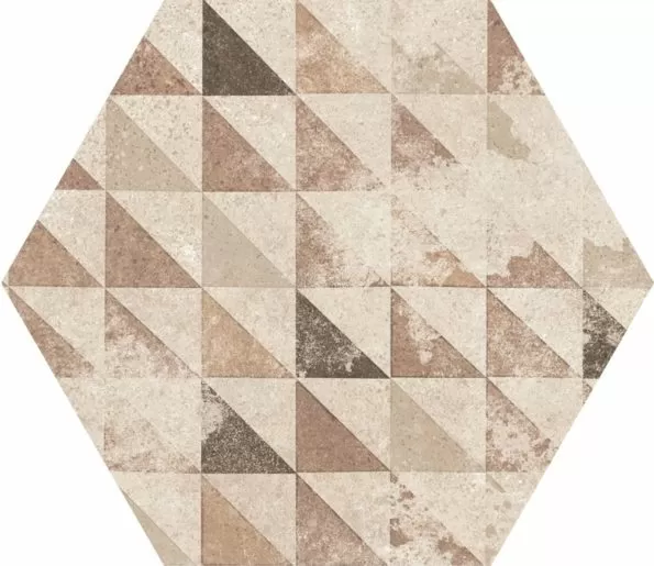 Керамогранит 22098 Hexatile Cement Garden Sand 17,5x20 (17 видов паттерна)