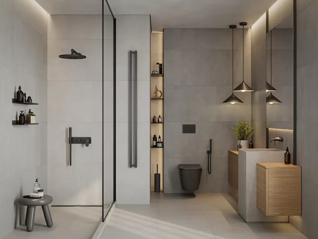 Керамогранит 010400001206 Beton grey серый PG 02 60х120