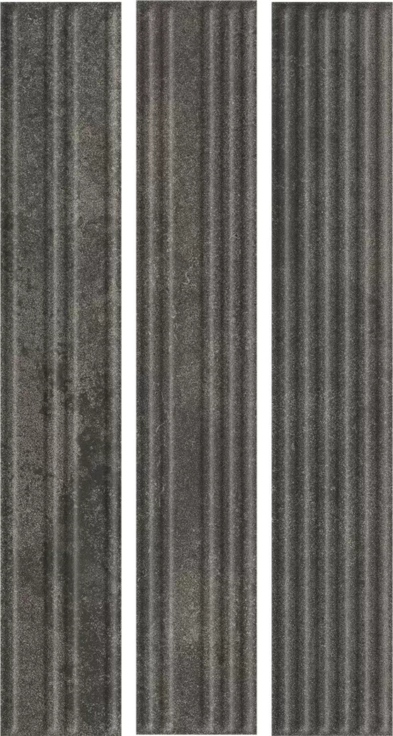 Клинкерная плитка Carrizo Basalt Elewacja Struktura Stripes Mix Mat 40x6,6