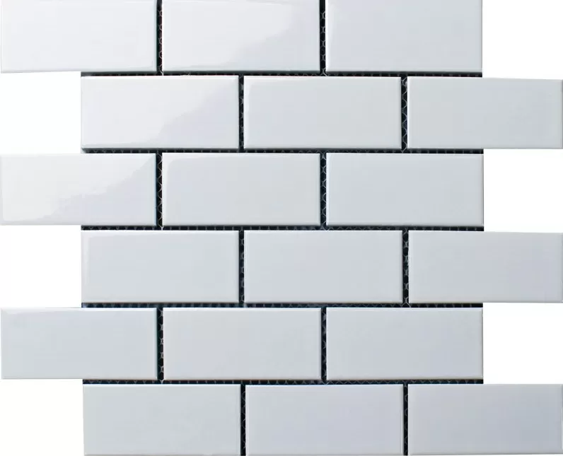 Мозаика Brick White Glossy (A1001G) 29.1x29.5