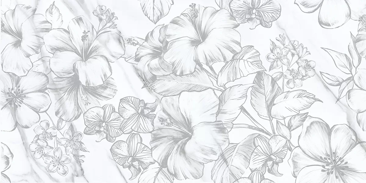 Плитка Carrara Flowers 31.5x63