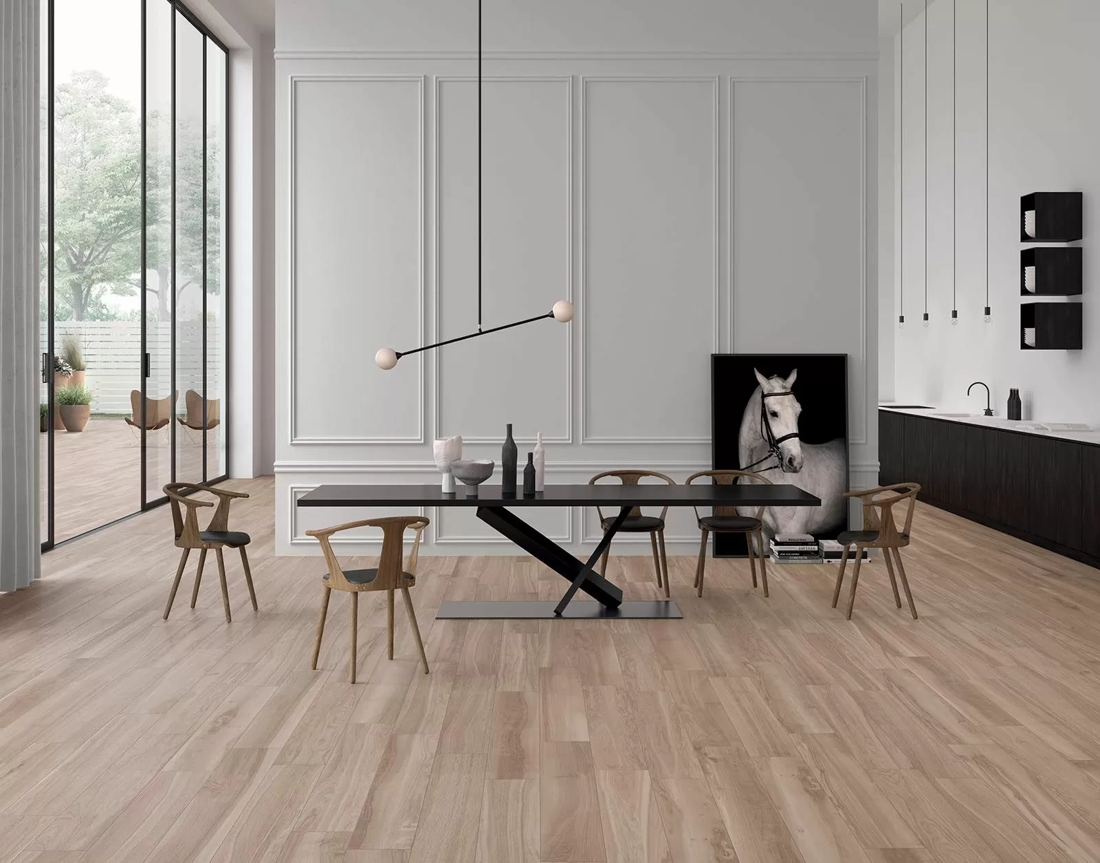 Керамогранит 01913 FLEUR DE BOIS CHEVRON MIEL N/R 60x120