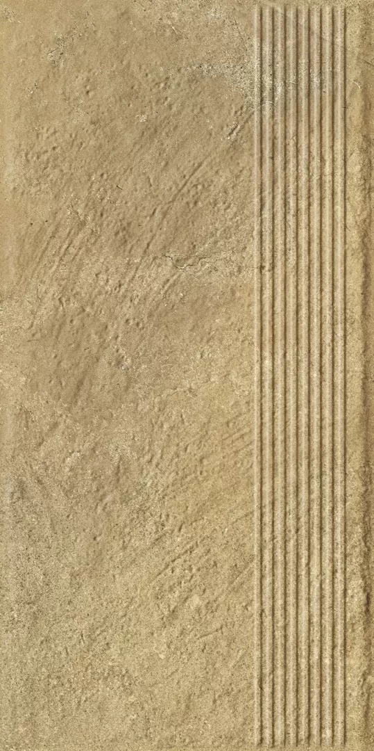 Клинкерная плитка Eremite Beige Stopnica Prosta Struktura Mat 30x60