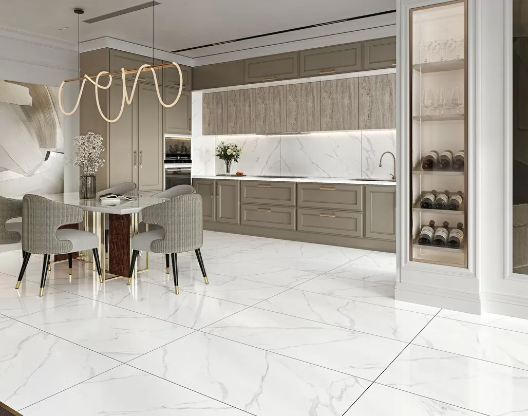 Керамогранит MVL4412P Aquarelle Ivory Glossy 60x120