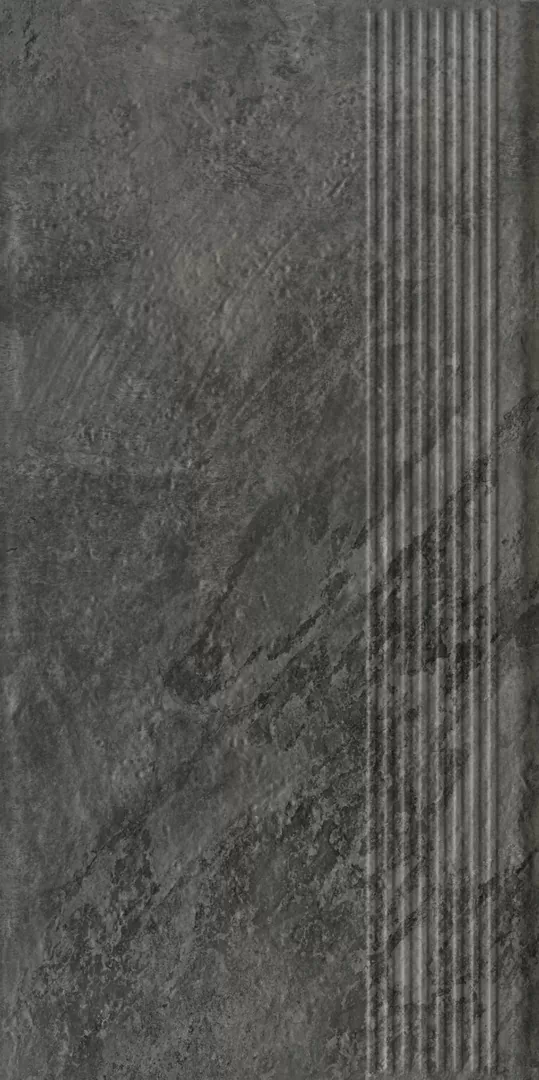 Клинкерная плитка Ardis Dark Stopnica Prosta Struktura Mat 30x60