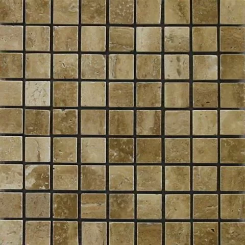 Мозаика TRAVERTINE NOCE 1,5x1,5x0,8 polished