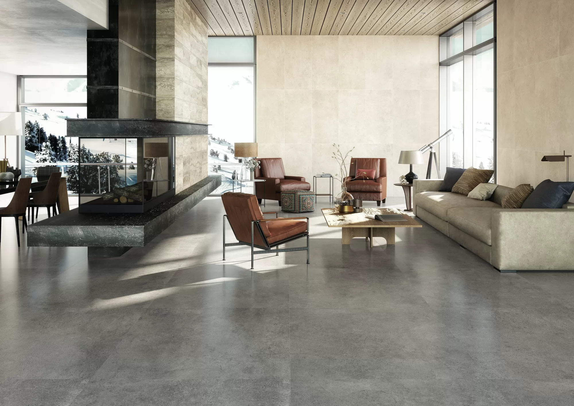 Керамогранит A034206 Wabi Taupe Lap.Rect. R10 60х60