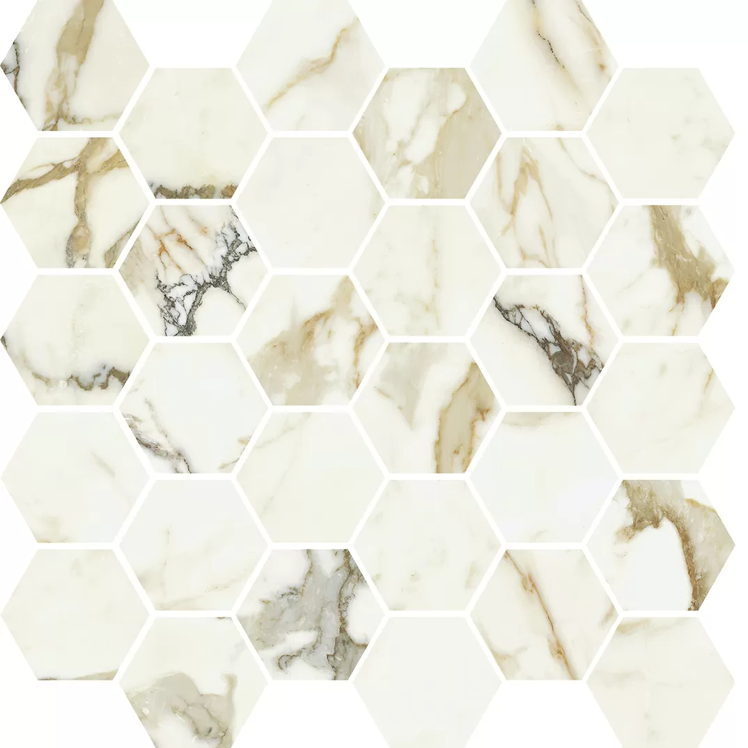 Мозаика 6001269 Luce Oro Esagona T30 Mix 33x33