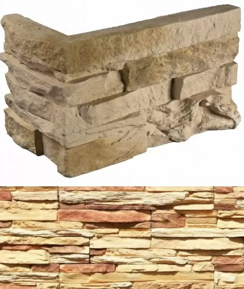 Искусственный камень 100-55 Кросс Фелл угловой 7х25,5x10 (6х15,5x10)
