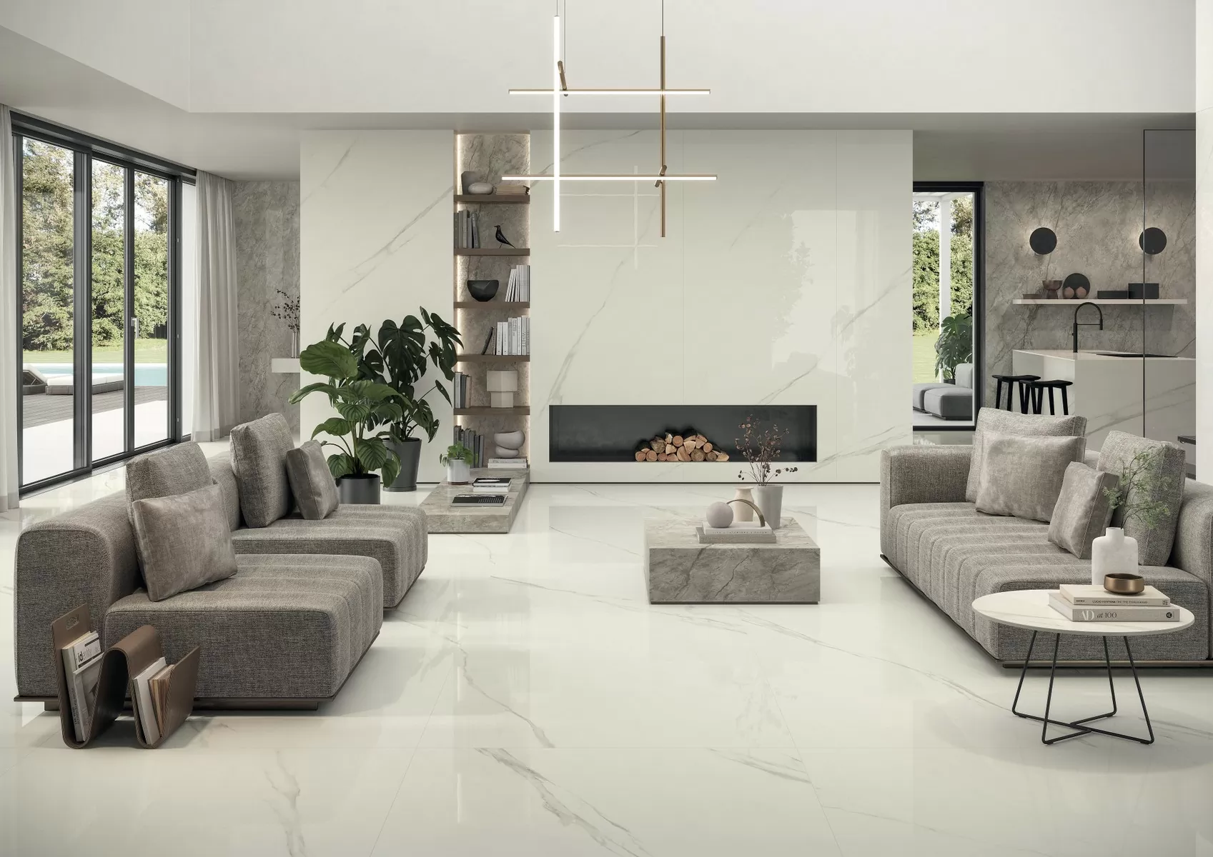 Керамогранит AJG9 Calacatta Meraviglia Endless Lapp 6mm 160x320